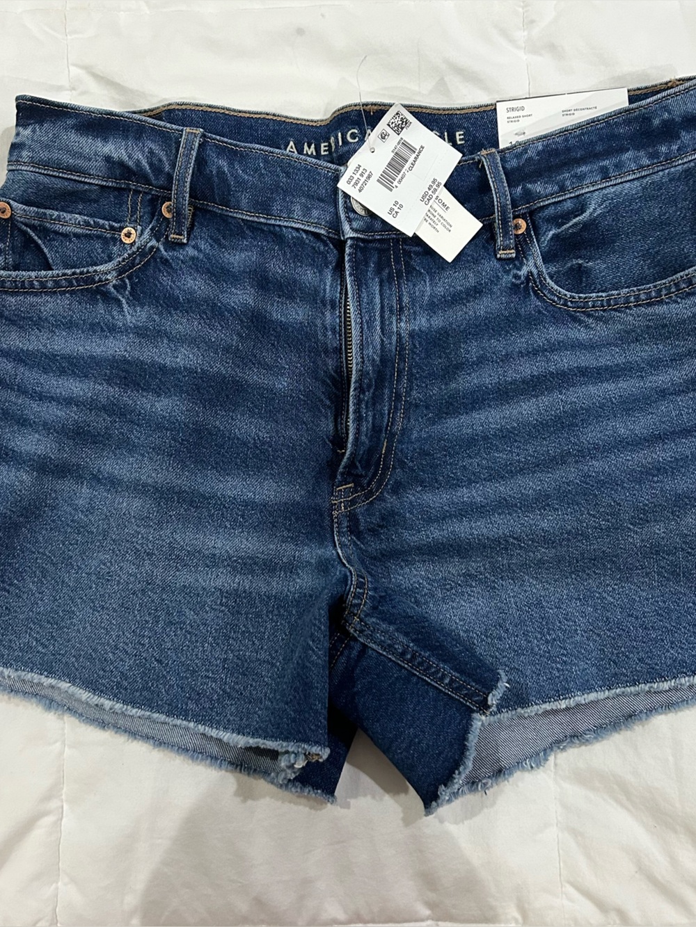 American Eagle Strigid Relaxed Denim Shorts